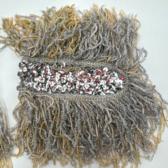 PEP THREADS VTG Sequin Band Jacket Vest Junior Sized MADE IN USA 1990's costume - Picture 12 of 16